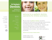 Tablet Screenshot of cupediatricdentists.com